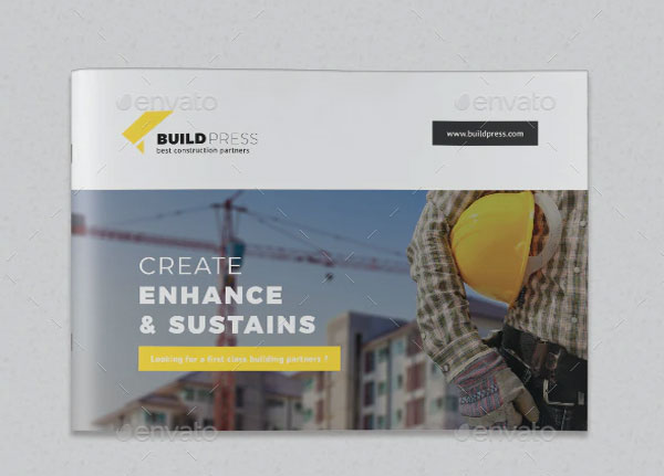 Construction Building Brochure Template