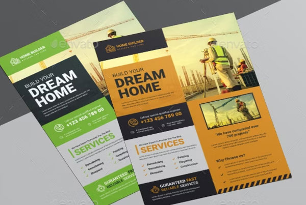 Construction Business Flyer Template