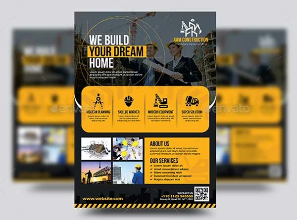 Construction Business Flyer Template