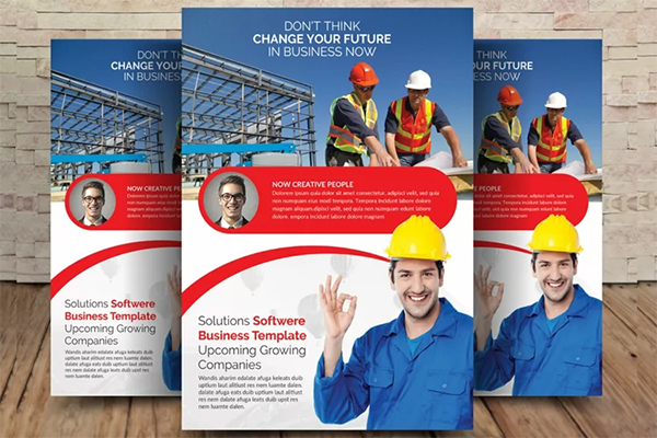 Construction Company Brochure Templates