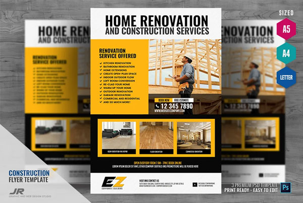 Construction Company Flyer Design