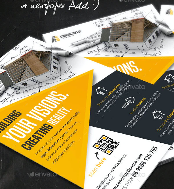 Construction Company Flyer Template