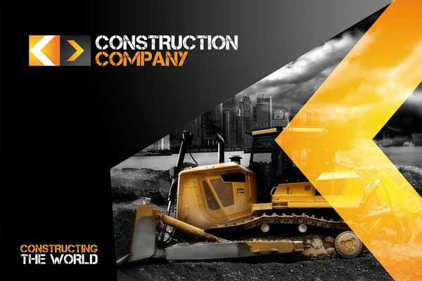 Construction Company Identity Logo Template