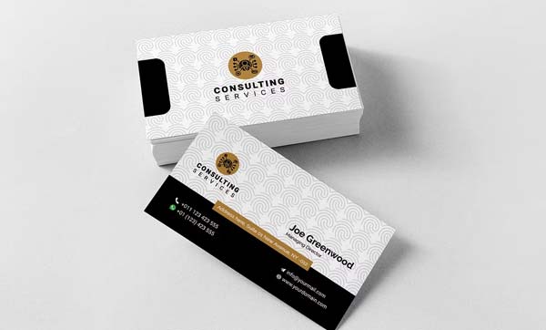 Construction Engineer Business Card Template