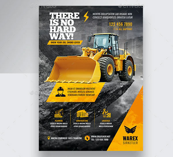 Construction Flyer Bundle Templates