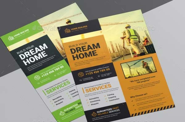Construction Flyer Template Design