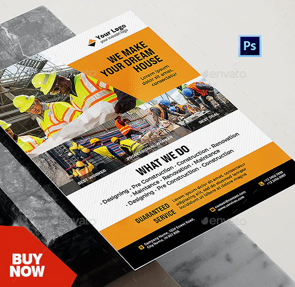 Construction Flyer Templates