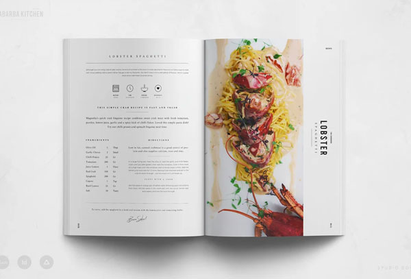 Cookbook Food Brochure Template