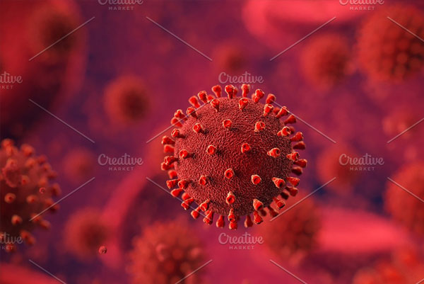 Corona-virus COVID-19 Set