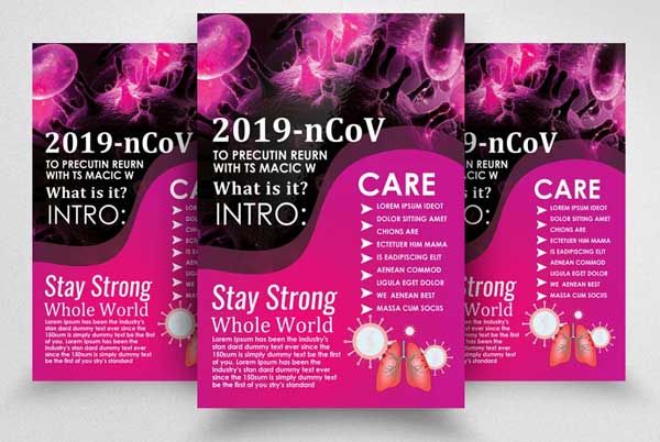 Coronavirus & Care Flyer and Poster Template