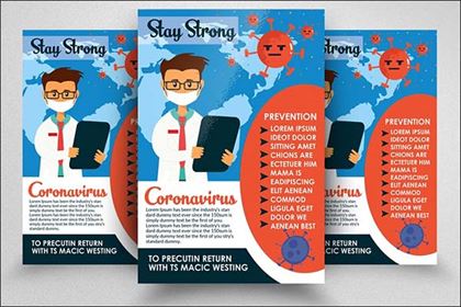 Coronavirus Safety Initiatives Flyer Design