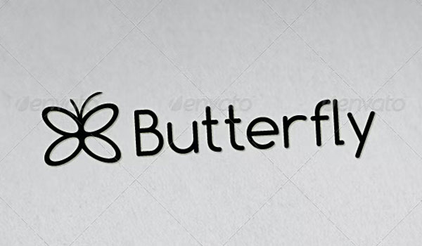 Corporate Butterfly Logo Template