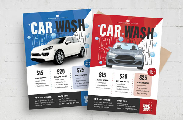 Corporate Car Wash Poster Design