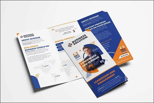 Corporate Event Tri-Fold Brochure Template