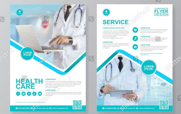 Corporate Healthcare Cover A4 Design Template