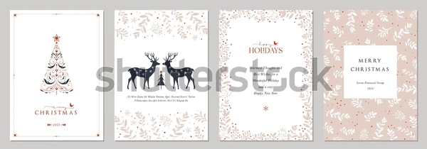 Corporate Holiday Party Cards