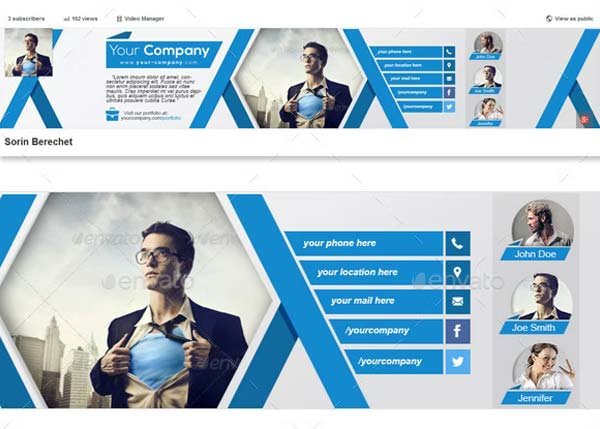 Corporate Youtube Banner Template