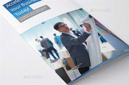 Corporate Business Financial Service Brochure Template