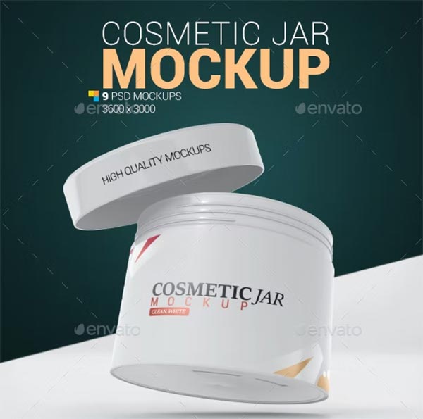 Cosmetic Jar Mockup Template