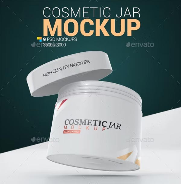 Cosmetic Jar PSD Mockup