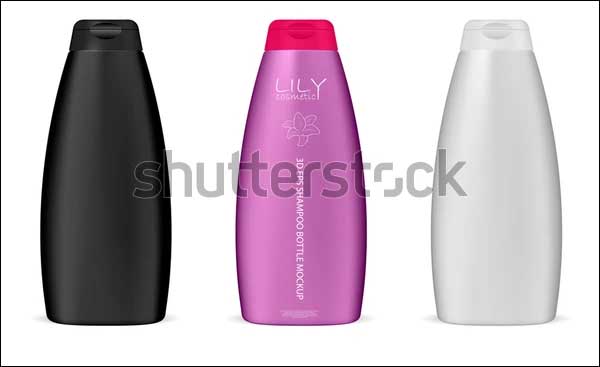 Cosmetic Shampoo Bottles Mockup Set
