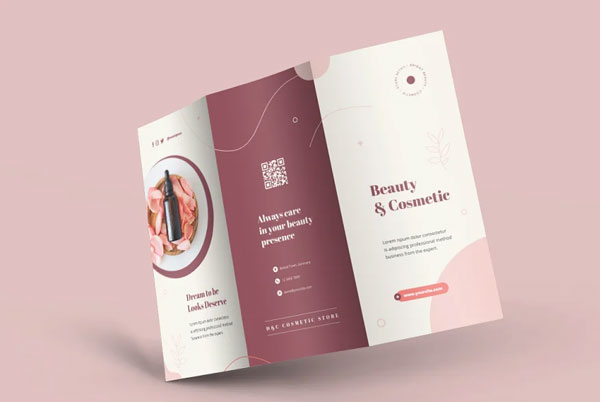 Cosmetic Trifold Brochure Template