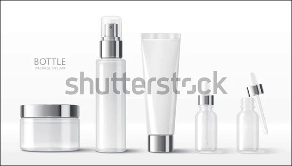 Cosmetic Vector Container Mock-ups