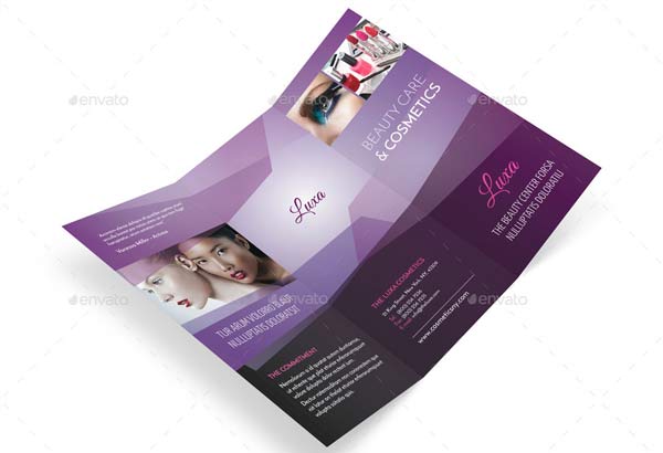 Cosmetics Trifold Brochure Template Download