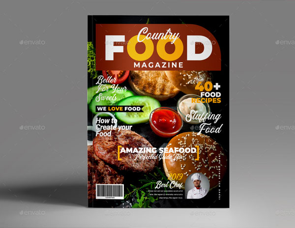 Country Healthy Food Magazine Template