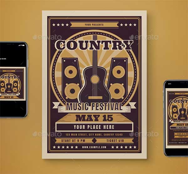 Country Music Marketing Flyer Pack