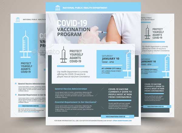 Covid-19 Vaccination Flyer Templates