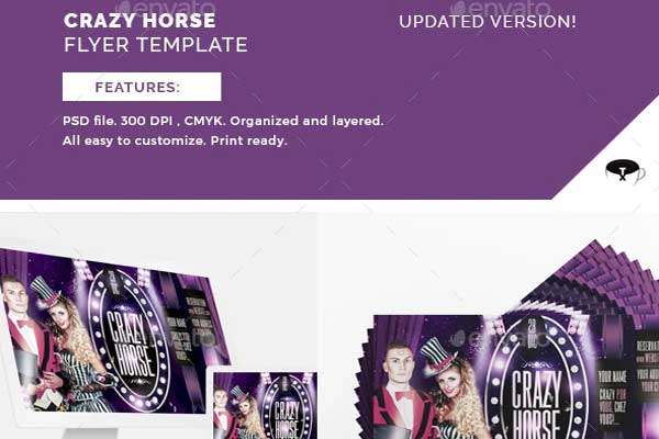 Crazy Horse Flyer Templates