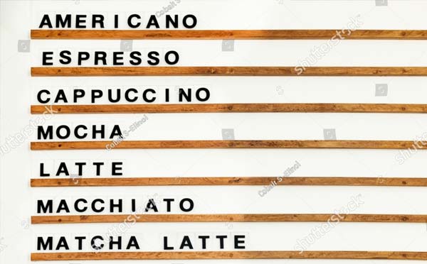 Creative Coffee Menu Template