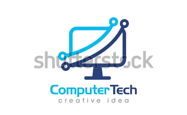 Creative Computer Concept Logo Template