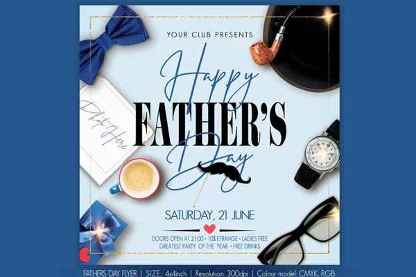 Creative Fathers Day Template Free Download
