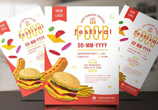Creative Food Festival Flyer Design Download