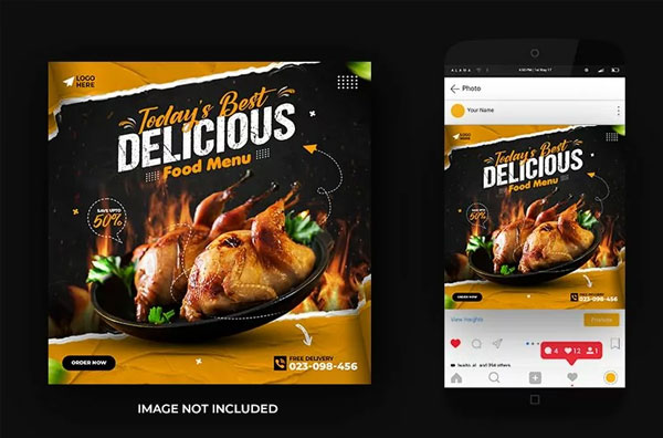 Creative Fried Chicken Flyer Template