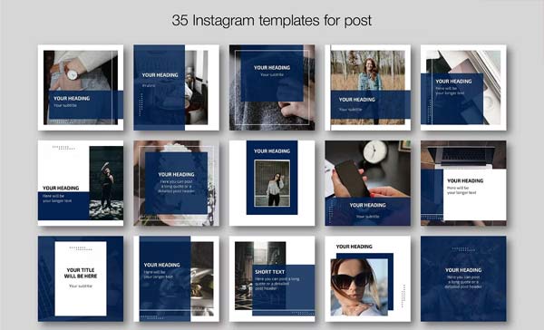 Creative Instagram Puzzle Templates