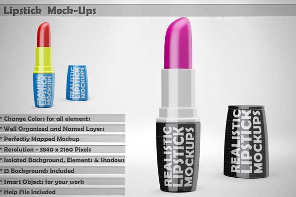 Creative Lipstick Mockup