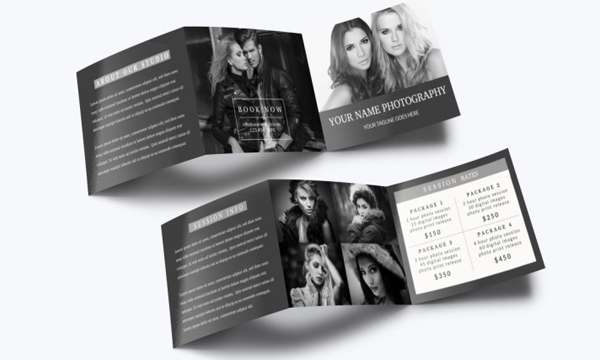 Creative Photography Trifold Brochure Template