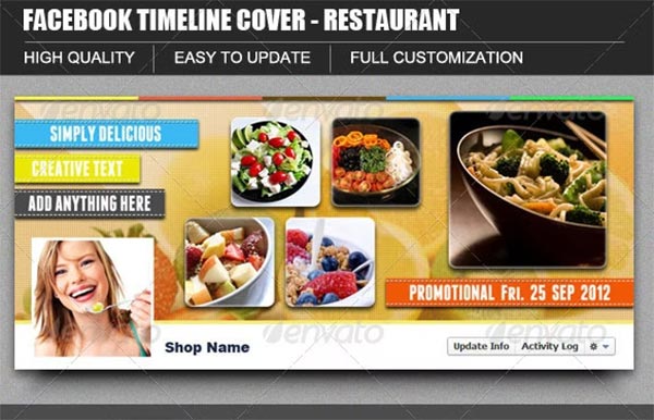 Creative Restaurant Timeline Template