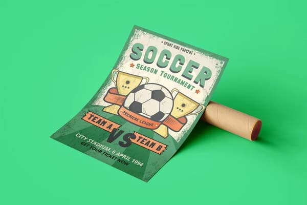 Creative Soccer PSD Flyer Design