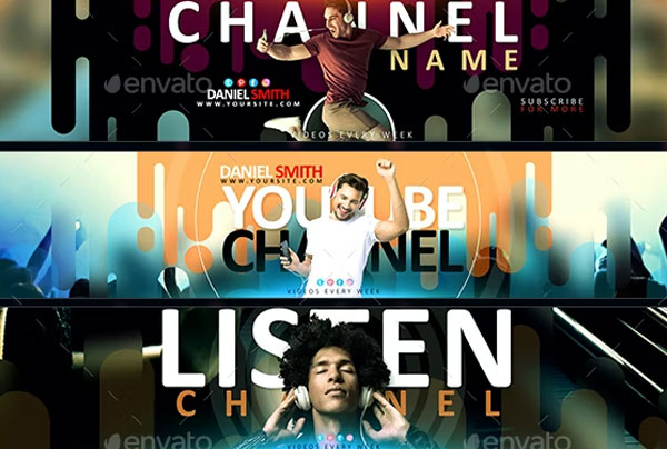 Creative YouTube Music Banners