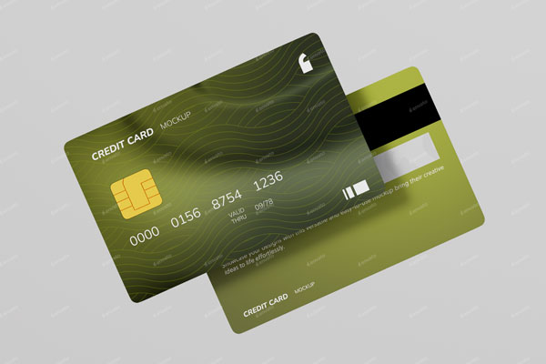 Credit Card PSD Mockup