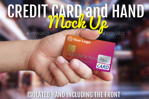 Credit Card and Hand Mockup