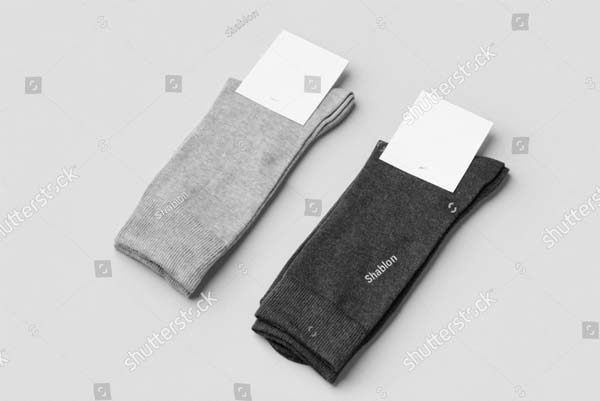 Crew Sock Mockup