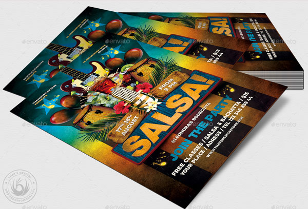 Cuban Live Salsa Flyer Template