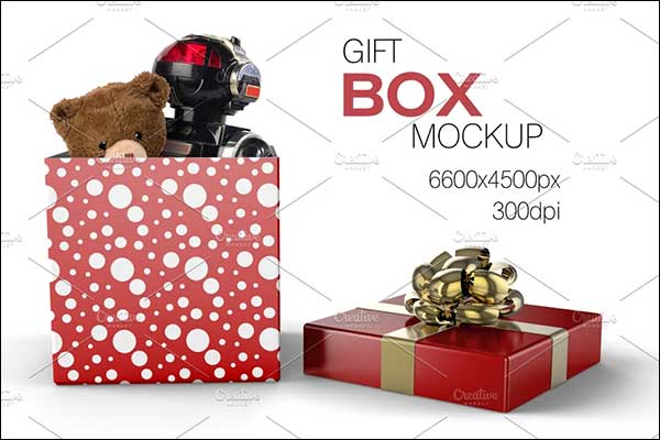 Cube Gift Pack Mockup