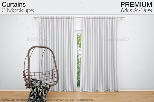 Curtains Mockups Pack