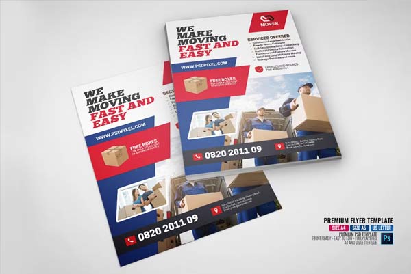 Custom Logistics Flyers Design Template